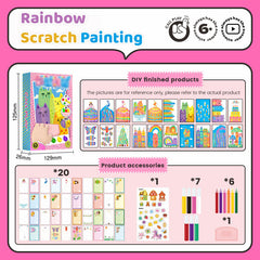Gifts For Children🎁DIY Rainbow Scratch Christmas Painting