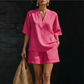 🔥 BIG CLEARANCE SALE 🔥☁️ 2026 New Arrival! 🍀Women's Casual V-Neck Two-Piece Short Set