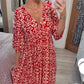🔥2026 Hot Sale🔥  V-neck Floral Seaside Holiday Dress