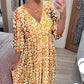 🔥2026 Hot Sale🔥  V-neck Floral Seaside Holiday Dress