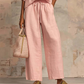👚IMITED-TIME 70%OFF! 👖 Women's Solid  Color 2-Piece Tracksuit -Puff Sleeve, Wide Leg,Zipper Detail✨