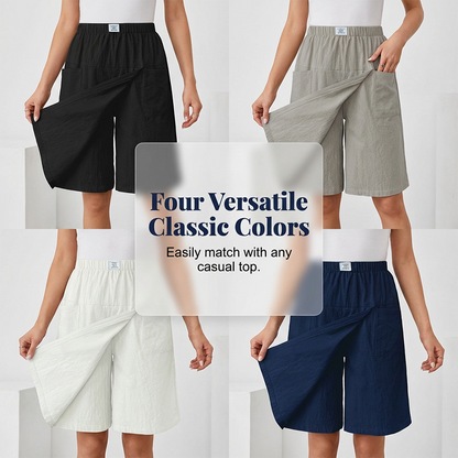 ⏳Limited-time 50% off⏰Women's Casual Elastic Waist Wrap Skort