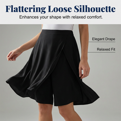 ⏳Limited-time 50% off⏰Women's Casual Elastic Waist Wrap Skort