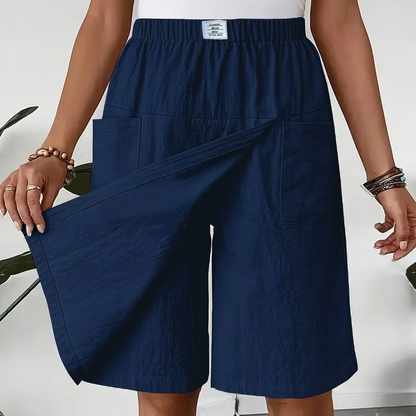 ⏳Limited-time 50% off⏰Women's Casual Elastic Waist Wrap Skort