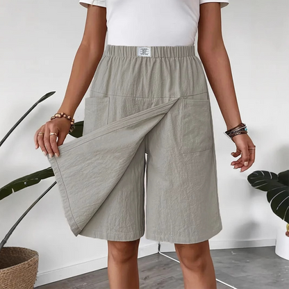 ⏳Limited-time 50% off⏰Women's Casual Elastic Waist Wrap Skort