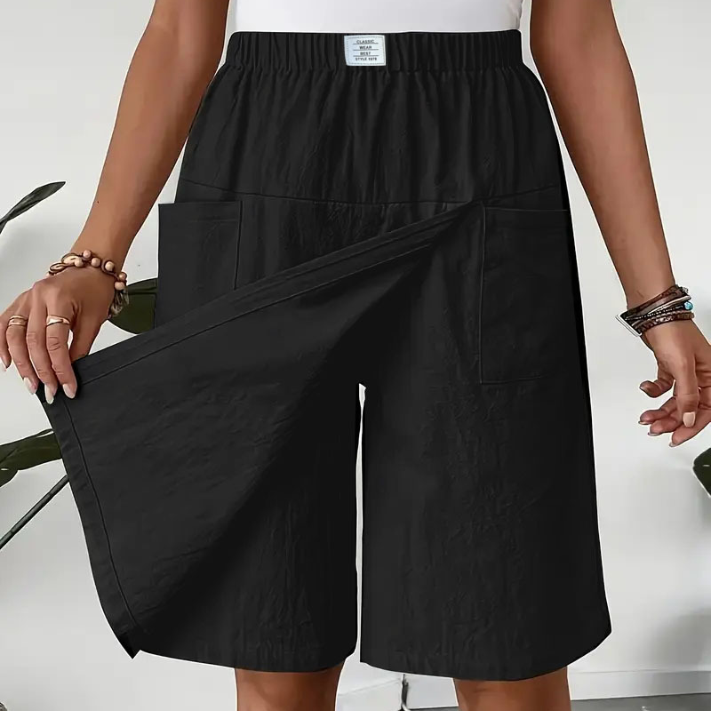 ⏳Limited-time 50% off⏰Women's Casual Elastic Waist Wrap Skort