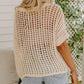💖Last Day Sale 49% OFF💖Casual 3/4 Sleeve Mesh Knit Top