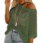 💖Last Day Sale 49% OFF💖Casual 3/4 Sleeve Mesh Knit Top
