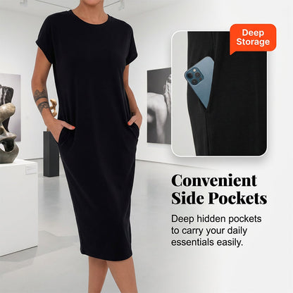 🌺Summer Hot Sale 70% OFF💐Women's Casual Short Sleeve T-Shirt Dress