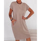 🌺Summer Hot Sale 70% OFF💐Women's Casual Short Sleeve T-Shirt Dress
