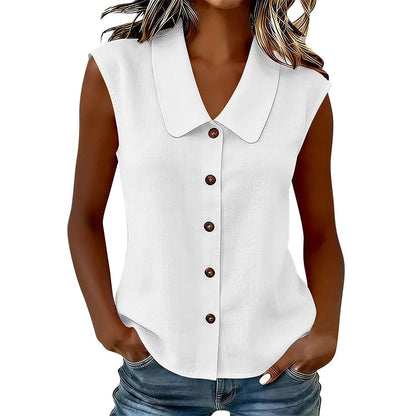 ☀️ Summer Chic Alert 60% OFF💥 –Women’s V-Neck Button-Down Top