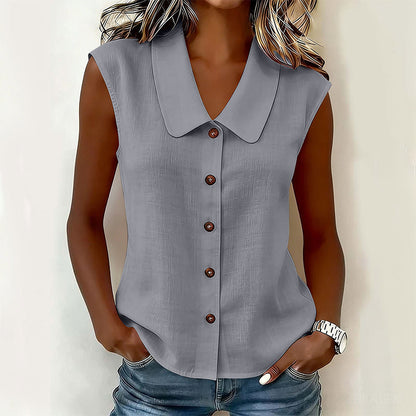 ☀️ Summer Chic Alert 60% OFF💥 –Women’s V-Neck Button-Down Top