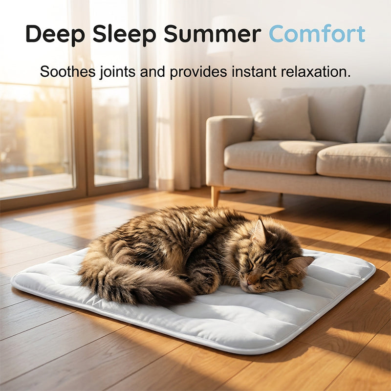 ❄️2026 Summer Hot Sale 50% OFF🧊PawDew™ for Dogs & Cats – Vet-Approved Ice-Silk Cooling Pad ❄️ | Q-MAX >0.4 | Washable 🧼, Non-Slip 🛟 | Perfect for Large Breeds & UK Summers ☀️🇬🇧
