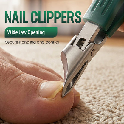 ✂️Summer Hot Sale - Up to 70% OFF⚡50K+ SOLD!🦶 Wide Jaw Opening Nail Clippers for Thick Nails – Sharp blades & easy grip – Perfect for seniors, diabetics or tough toenails – safe and precise ✨🩹