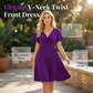 🌊SUMMER HOT SALE 50% OFF!✨Twisted V-Neck Midi Dress – Effortlessly Elegant with Functional Pockets 🌸