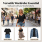 💥2026 Hot Sale 49% OFF👚Women's Half Sleeve V-Neck Top with Patchwork Hem