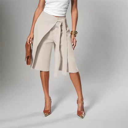 ⏳Limited-time 50% off⏰Women's Chic Tie-Front Wide-Leg Culottes