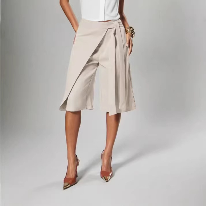 ⏳Limited-time 50% off⏰Women's Chic Tie-Front Wide-Leg Culottes