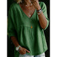 🔥Summer Hot Sales - 65% OFF👚Women's Casual V-Neck Lace Trim Top
