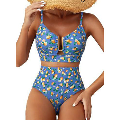 🌊💕2026 Summer Hot Sale 70% OFF👙✨Women's Floral High Waisted Tummy Control Bikini Set