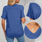 ⏰Summer Hot Sale 70% OFF👚Women's V-Neck Loose Soft Solid Color Short Sleeve Top
