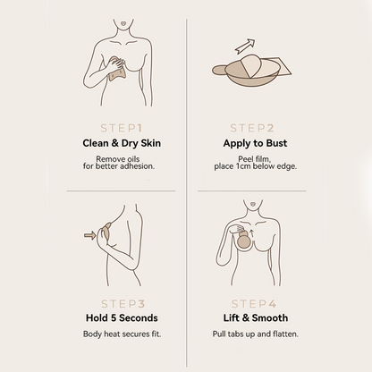 💞Buy 1 Get 1 Free!🌈✨Seamless Uplift Adhesive Nipple Covers for Women