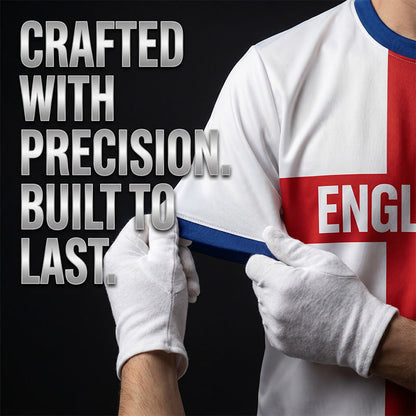 👕 LIMITED-TIME 50% OFF! England Football Tee – Red Cross & Flag Graphic, Athletic Fit, Breathable for World Cup 2026 🏆⚽