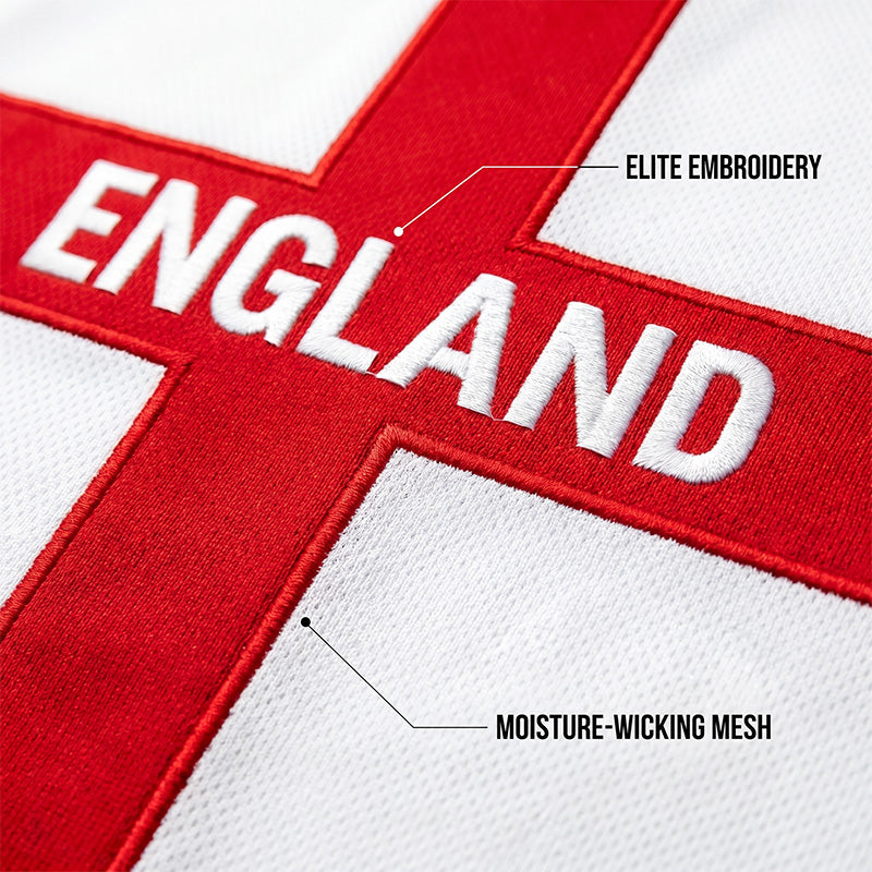👕 LIMITED-TIME 50% OFF! England Football Tee – Red Cross & Flag Graphic, Athletic Fit, Breathable for World Cup 2026 🏆⚽