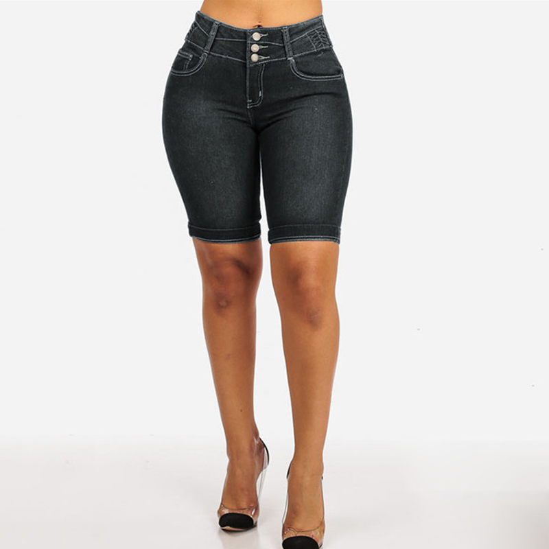 🌺Summer Hot Sale 65% OFF👖✨Women's High-Waist Stretch Denim Shorts