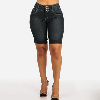 🌺Summer Hot Sale 65% OFF👖✨Women's High-Waist Stretch Denim Shorts