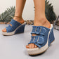 🎁2026 New Arrivals 50% OFF💥Women's Casual Denim Platform Slide Sandals