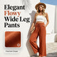 💖LAST DAY SALE 50% OFF💷Women's Summer Wide Leg Pants Flowy Drawstring Elastic Waist Trousers with Pockets