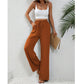 💖LAST DAY SALE 50% OFF💷Women's Summer Wide Leg Pants Flowy Drawstring Elastic Waist Trousers with Pockets