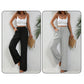 💖LAST DAY SALE 50% OFF💷Women's Summer Wide Leg Pants Flowy Drawstring Elastic Waist Trousers with Pockets