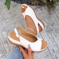 ⏳LAST DAY SALE ONLY ￡11.99!!🔥🔥Women’s Vintage Peep-Toe Comfort Sandals