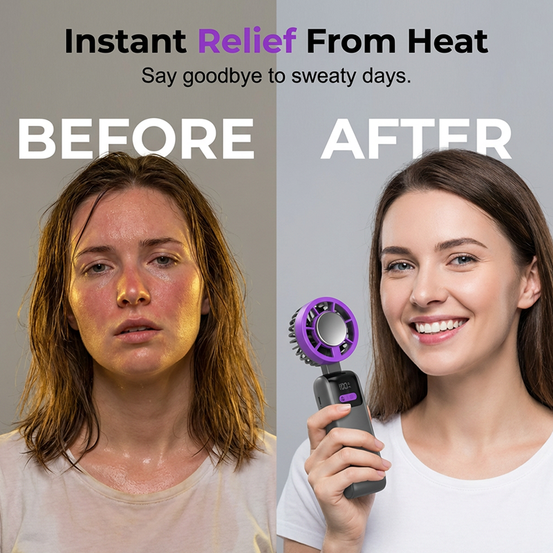 ⏳LAST DAY SALE ONLY￡9.99!!🌬️ ArcticBreeze Portable Ice-Cool Fan – Built-in Chill Plate 🧊Ultra-Quiet🔇Long-Lasting Battery🔋Instant Cooling Anywhere!✈