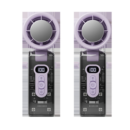 ⏳LAST DAY SALE ONLY￡13.99!!❄️IceCool™ 🇬🇧 3-in-1 Handheld Fan – 100 Speeds & 13,000 RPM Turbo Breeze ❄️ | Built-in LED Torch + SOS Mode 🔦 | 1800mAh Battery | Foldable, Transparent & Perfect for UK Festivals, Commutes & Heatwaves ☀️🇬🇧