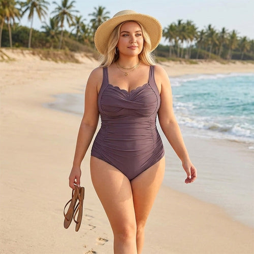 🌊💕2026 Summer Hot Sale 70% OFF👙✨Women's Classic Plus-Size One-Piece Swimsuit