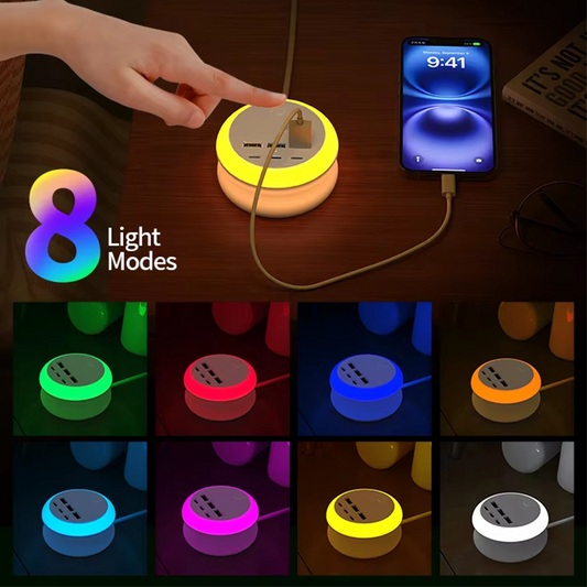 🔥Summer Hot Sales - Save 48% OFF🔋 Portable Power Strip with USB-C Charging & LED Lights ✨ – 6 USB Ports for Home 🏠, Office 💻 & Travel ✈️