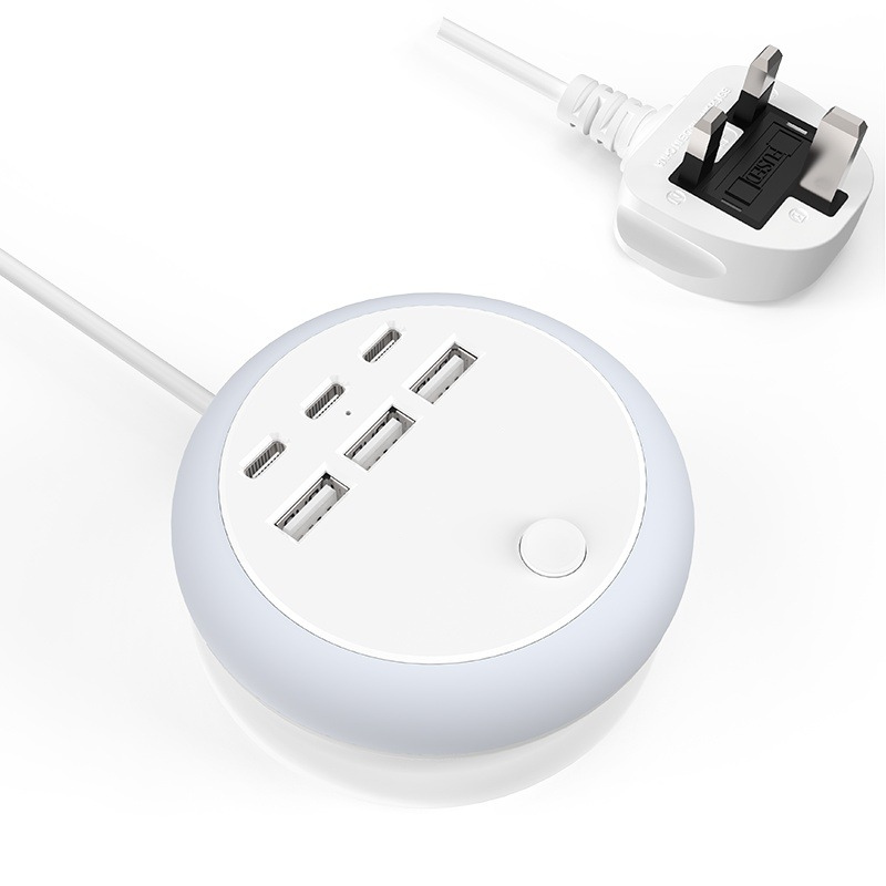 🔥Summer Hot Sales - Save 48% OFF🔋 Portable Power Strip with USB-C Charging & LED Lights ✨ – 6 USB Ports for Home 🏠, Office 💻 & Travel ✈️