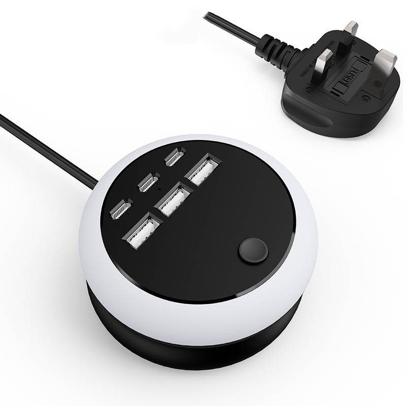 🔥Summer Hot Sales - Save 48% OFF🔋 Portable Power Strip with USB-C Charging & LED Lights ✨ – 6 USB Ports for Home 🏠, Office 💻 & Travel ✈️