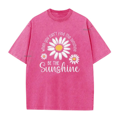 🏆 Last Day Special Price £13.99 ! 🔥Unisex Vintage Washed Daisy Print Loose Fit T-Shirt