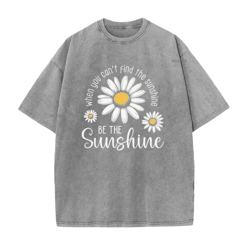 🏆 Last Day Special Price £13.99 ! 🔥Unisex Vintage Washed Daisy Print Loose Fit T-Shirt