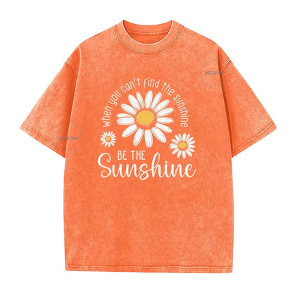 🏆 Last Day Special Price £13.99 ! 🔥Unisex Vintage Washed Daisy Print Loose Fit T-Shirt