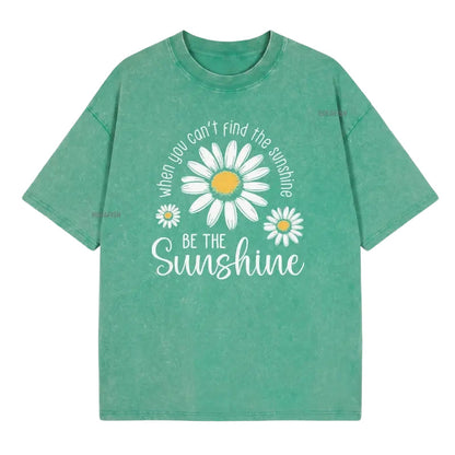 🏆 Last Day Special Price £13.99 ! 🔥Unisex Vintage Washed Daisy Print Loose Fit T-Shirt