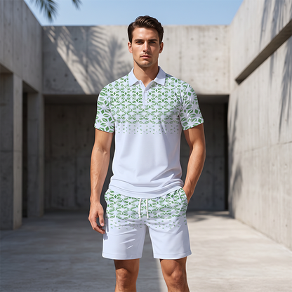⏳🔥LIMITED-TIME 50% OFF! ⏰Men’s Casual Short Sleeve Top & Shorts Set