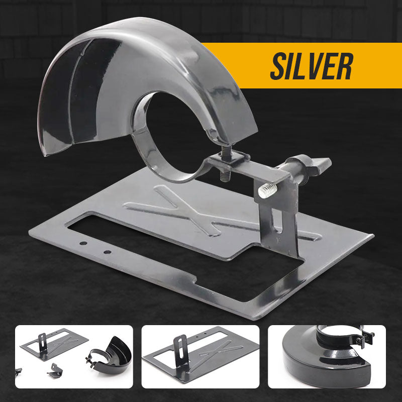 Angle Grinder Cutting Stand with Protective Cover Kit – 0-45° Adjustable, 0-40mm Depth, Fits 4"-5" (100-125mm) Grinders, Iron+ABS, 11 Pcs with Dust Hose & Blades 🔧