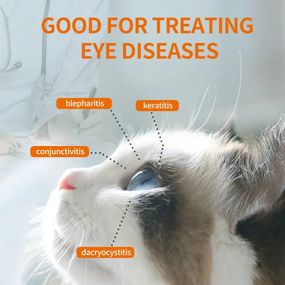 ⏳LAST DAY SALE ONLY ￡6.99!!🐱🐶Pet Eye Cleaner & Drops – Gentle pH‑balanced formula, safe for dogs & cats. Soothes redness, removes tear stains & daily dirt. No peroxide! 🌿💧